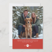 Happy Howlidays Dog Christmas Feestdagenkaart (Achterkant)