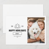 Happy Howlidays Dog Family Photo 2022 Feestdagenkaart (Voorkant / Achterkant)