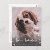 Happy Howlidays Dog Walker Kerstmis Briefkaart (Voorkant / Achterkant)