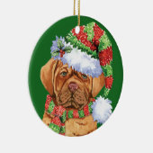 Happy Howlidays Dogue Keramisch Ornament (Rechts)