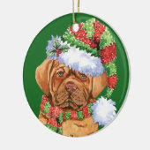 Happy Howlidays Dogue Keramisch Ornament (Links)