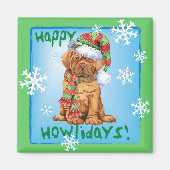 Happy Howlidays Dogue Magneet (Voorkant)