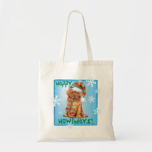 Happy Howlidays Dogue Tote Bag (Voorkant)