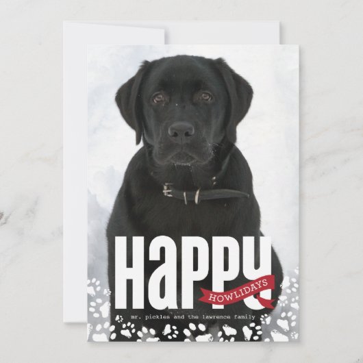 Happy Howlidays e-kerstfotokaart Feestdagenkaart (Voorkant)