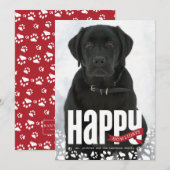Happy Howlidays e-kerstfotokaart Feestdagenkaart (Voorkant / Achterkant)