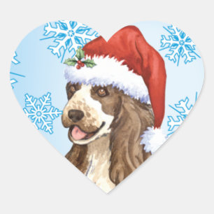 Happy Howlidays English Cocker Spaniel Hart Sticker