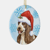 Happy Howlidays English Cocker Spaniel Keramisch Ornament (Rechts)