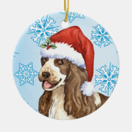 Happy Howlidays English Cocker Spaniel Keramisch Ornament