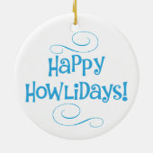 Happy Howlidays English Cocker Spaniel Keramisch Ornament (Achterkant)