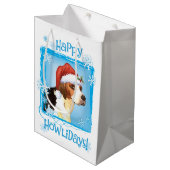 Happy Howlidays English Foxhound Medium Cadeauzakje (Voorkant Gekanteld)
