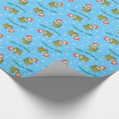 Happy Howlidays English Setter Cadeaupapier (Hoek)