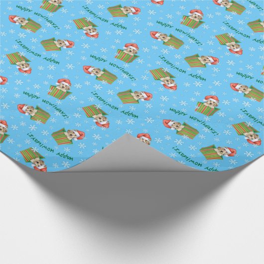 Happy Howlidays English Setter Cadeaupapier (Hoek)