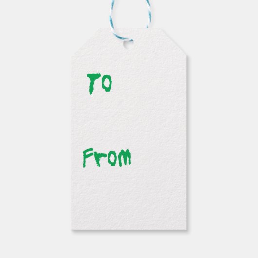 Happy Howlidays English Springer Spaniel Cadeaulabel (Achterkant)