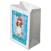 Happy Howlidays English Springer Spaniel Medium Cadeauzakje (Achterkant Gekanteld)