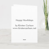 Happy Howlidays Feestdagen Kaart (Achterkant)