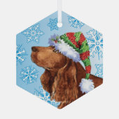Happy Howlidays Field Spaniel Ceramic Ornament (Achterkant)