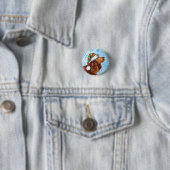Happy Howlidays Field Spaniel Pinback Button (In situ)