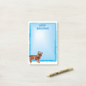 Happy Howlidays Field Spaniel Post-it Notes (Op bureau)