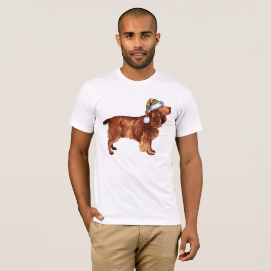 Happy Howlidays Field Spaniel T-Shirt (Voorkant volledig)