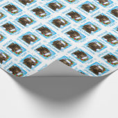 Happy Howlidays Flat-coated Retriever Cadeaupapier (Hoek)