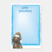 Happy Howlidays Flat-coated Retriever Post-it® Notes (Voorkant)