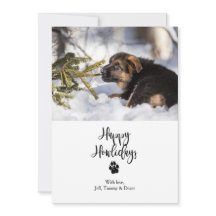 Happy Howlidays Flat Kerstcard Sjabloon