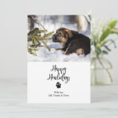 Happy Howlidays Flat Kerstcard Sjabloon Kaart (Staand voorkant)