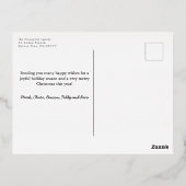 Happy Howlidays Foil Paw Print Dog Holiday Folie Feestdagen Briefkaart (Achterkant)