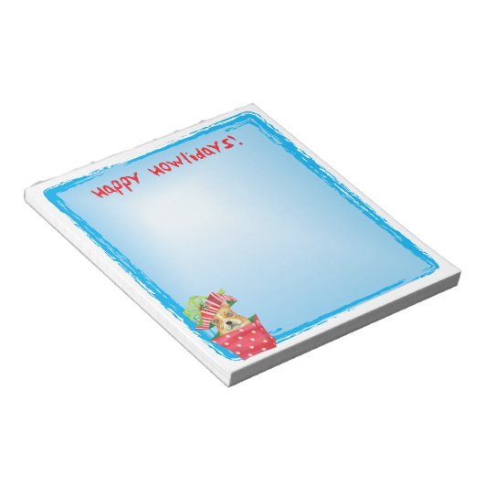 Happy Howlidays Franse Bulldog Notitieblok (Schuin)