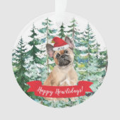 Happy Howlidays French Bulldog Dog Kerstmis Ornament (voorkant)