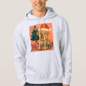 Happy Howlidays! Funny Santa Dog Hoodie (Voorkant)