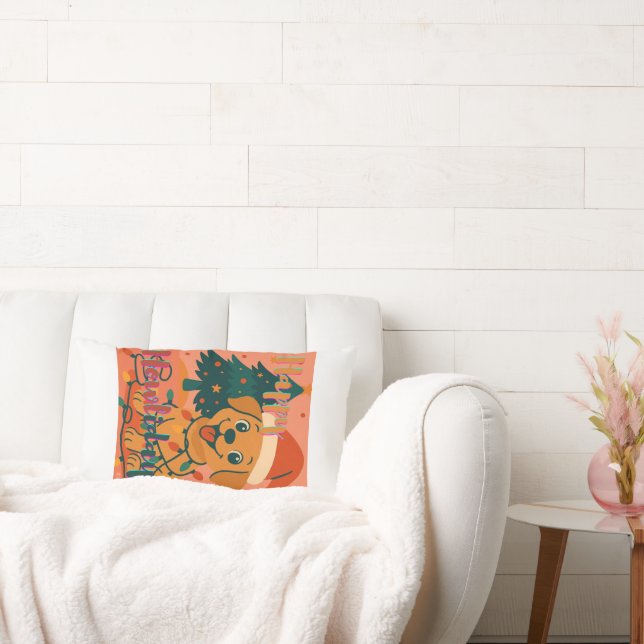 Happy Howlidays! Funny Santa Dog Kussen (Bank)