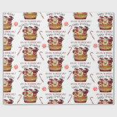 Happy Howlidays Gepersonaliseerd Verpakkingspapier Cadeaupapier (Vlak)