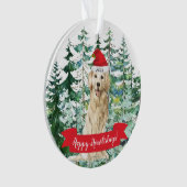 Happy Howlidays Golden RetrieverKerstmis Ornament (voorkant)
