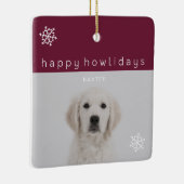 Happy Howlidays Grafiefoto Keramisch Ornament (Rechts)