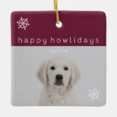 Happy Howlidays Grafiefoto Keramisch Ornament (Voorkant)