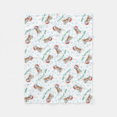 Happy Howlidays Great Dane Fleece Deken (Voorkant)