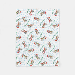 Happy Howlidays Great Dane Fleece Deken