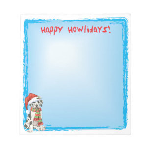 Happy Howlidays Great Dane Notitieblok