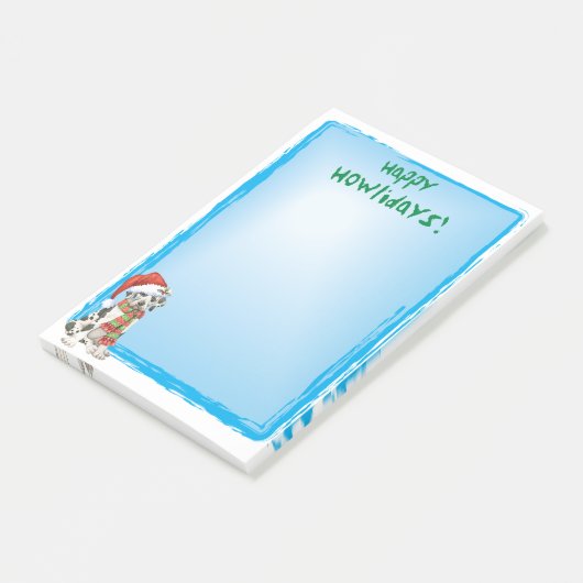 Happy Howlidays Great Dane Post-it® Notes (Schuin)