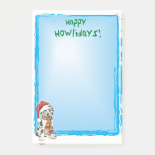 Happy Howlidays Great Dane Post-it® Notes