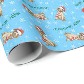 Happy Howlidays Griffon Cadeaupapier (Rol Hoek)