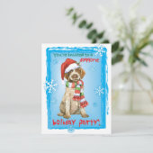 Happy Howlidays Griffon Kaart (Staand voorkant)