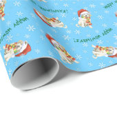 Happy Howlidays Grote Pyreneeën Cadeaupapier (Rol Hoek)