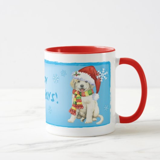 Happy Howlidays Grote Pyreneeën Mok (Rechts)
