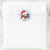 Happy Howlidays GWP Classic Round Sticker (Tas)