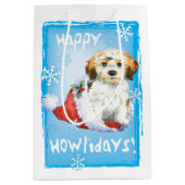 Happy Howlidays Havanese Medium Cadeauzakje (Voorkant)