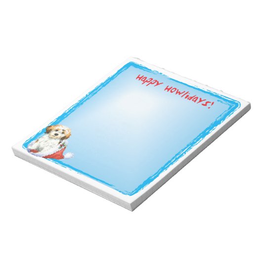 Happy Howlidays Havanese Notitieblok (Linkerzijde)