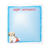 Happy Howlidays Havanese Notitieblok (Voorkant)