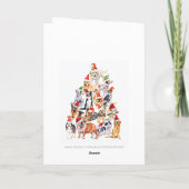 Happy HOWLidays Hondenliefhebber kerstmis Business Feestdagen Kaart (Achterkant)